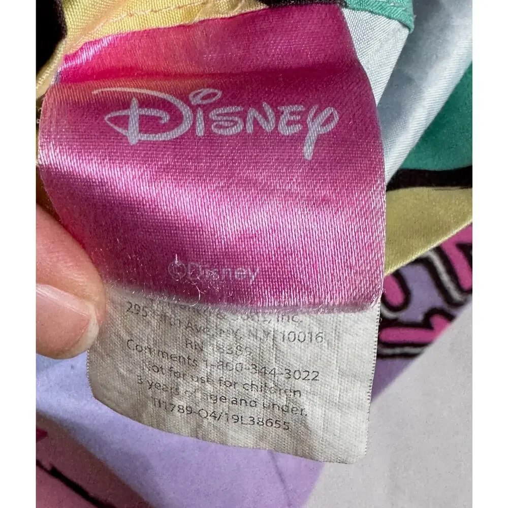 Disney Vintage Minnie Mouse Pillow Sham and Pillow Case (set of 2) Pink Purple